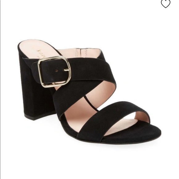 Brand New Kate Spade Orchid Suede Block Heel Sandal - Picture 1 of 6
